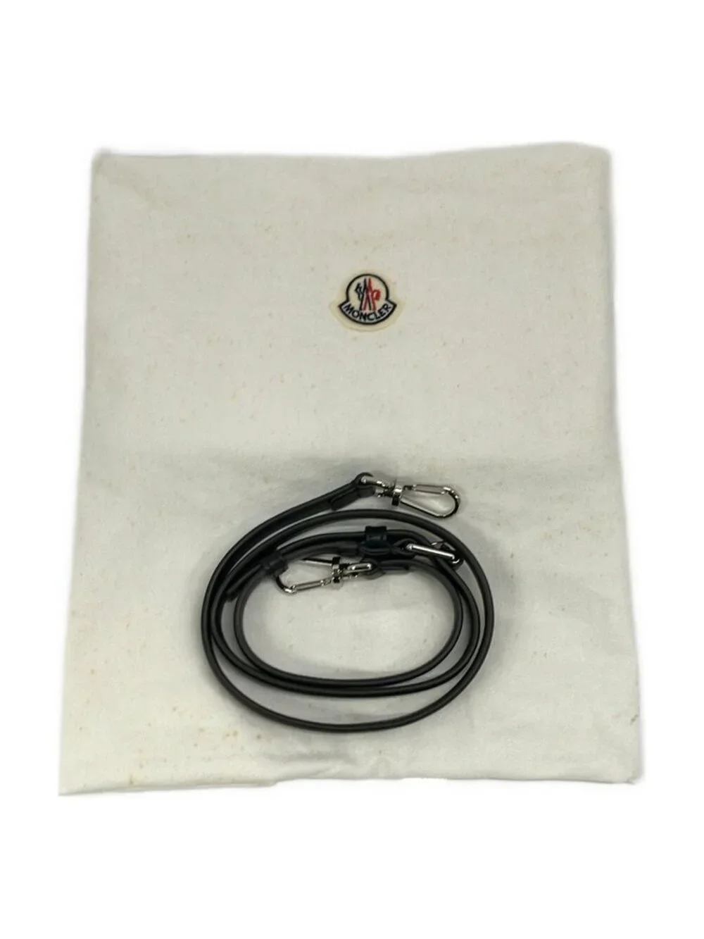 Moncler Backpack Dauphine Large Black Tassel Drawstring Leather